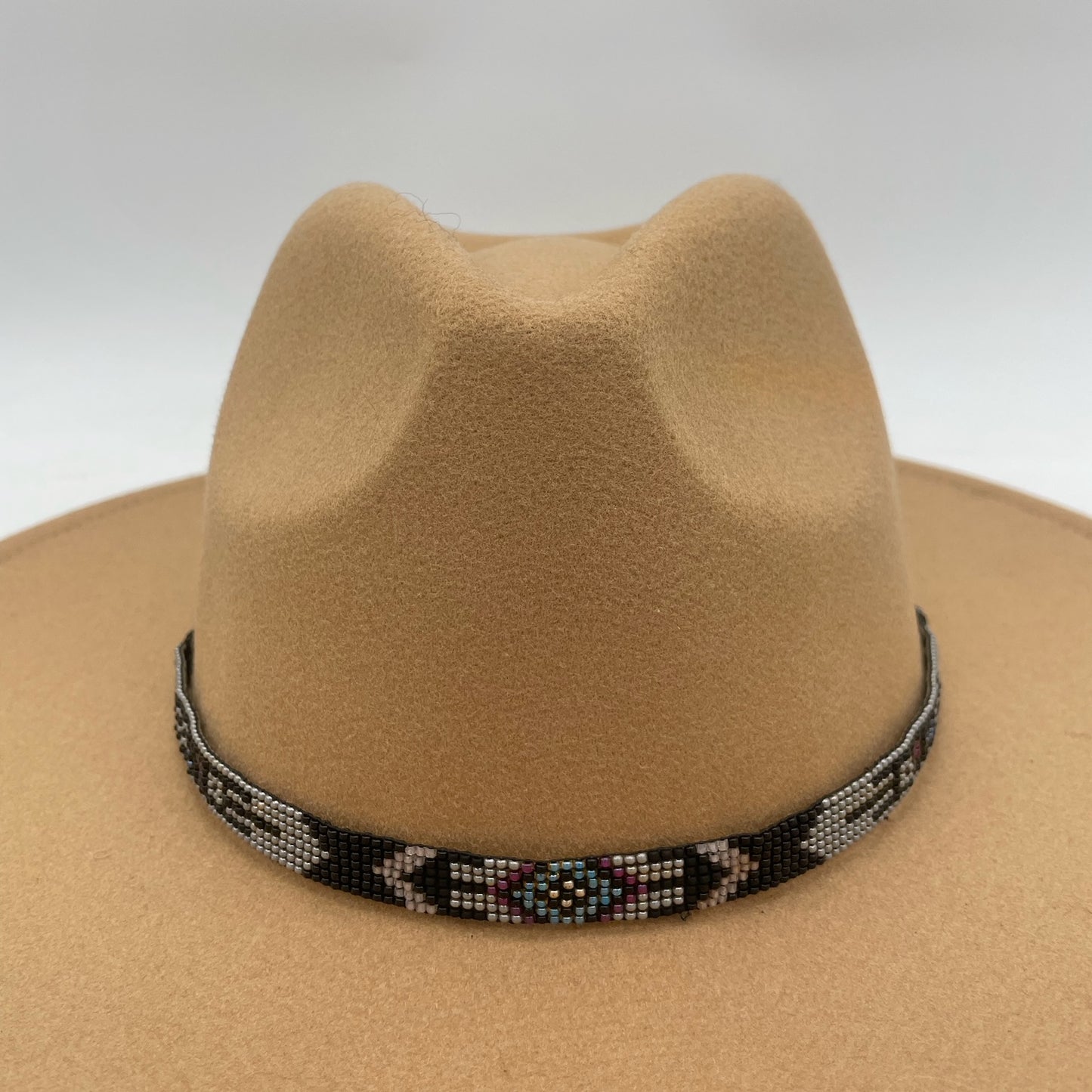 Camille Moss ~ Beaded Hat Band, 24" x 5/8"