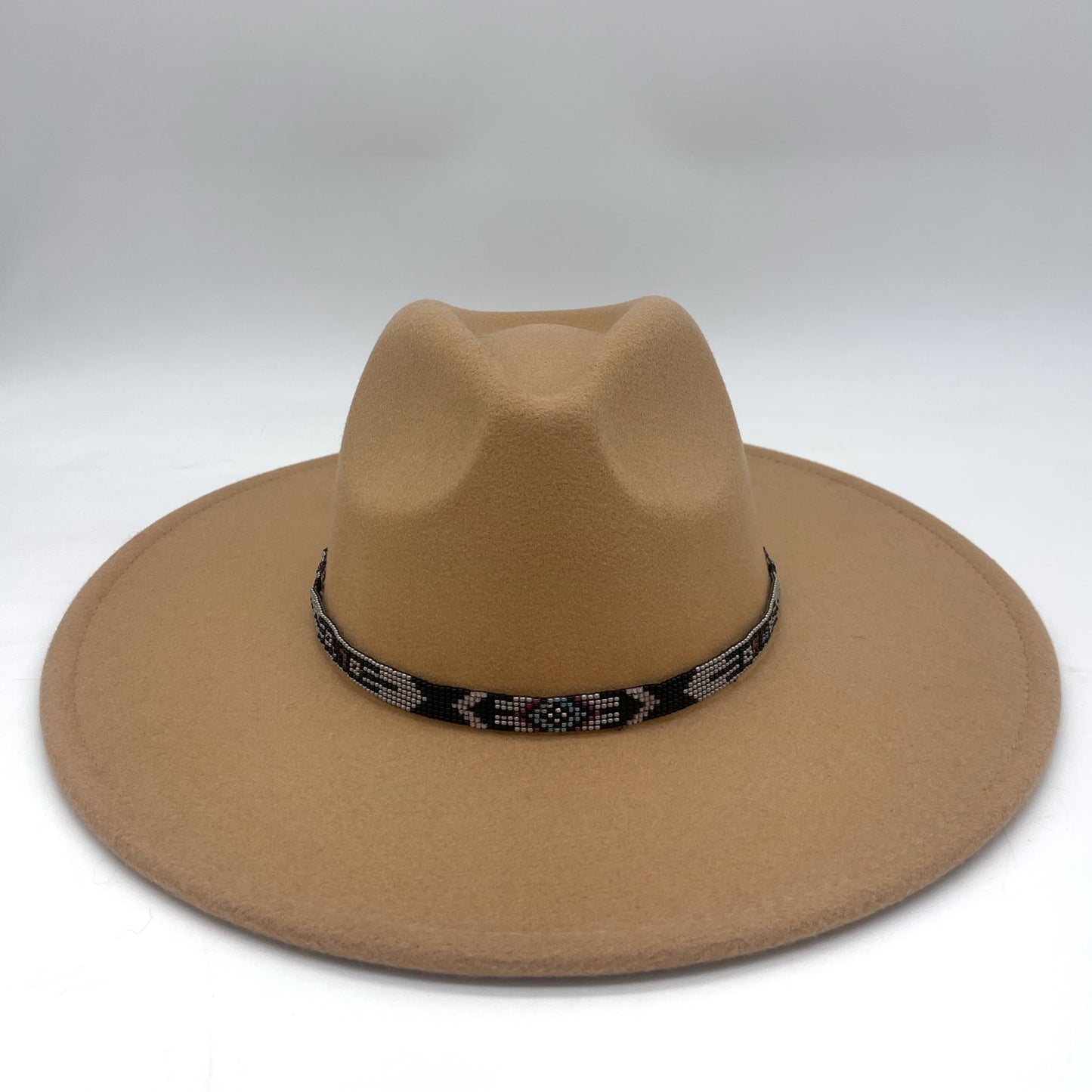Camille Moss ~ Beaded Hat Band, 24" x 5/8"