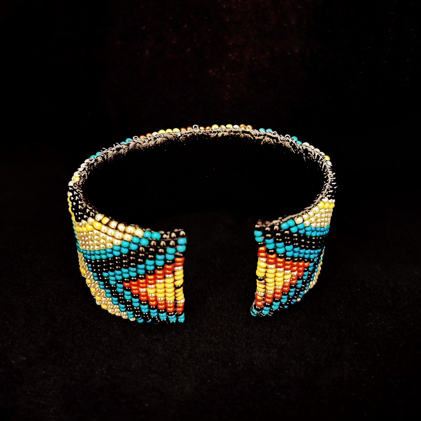 Camille Moss ~ Beaded Cuff, 7" x 2 3/4"