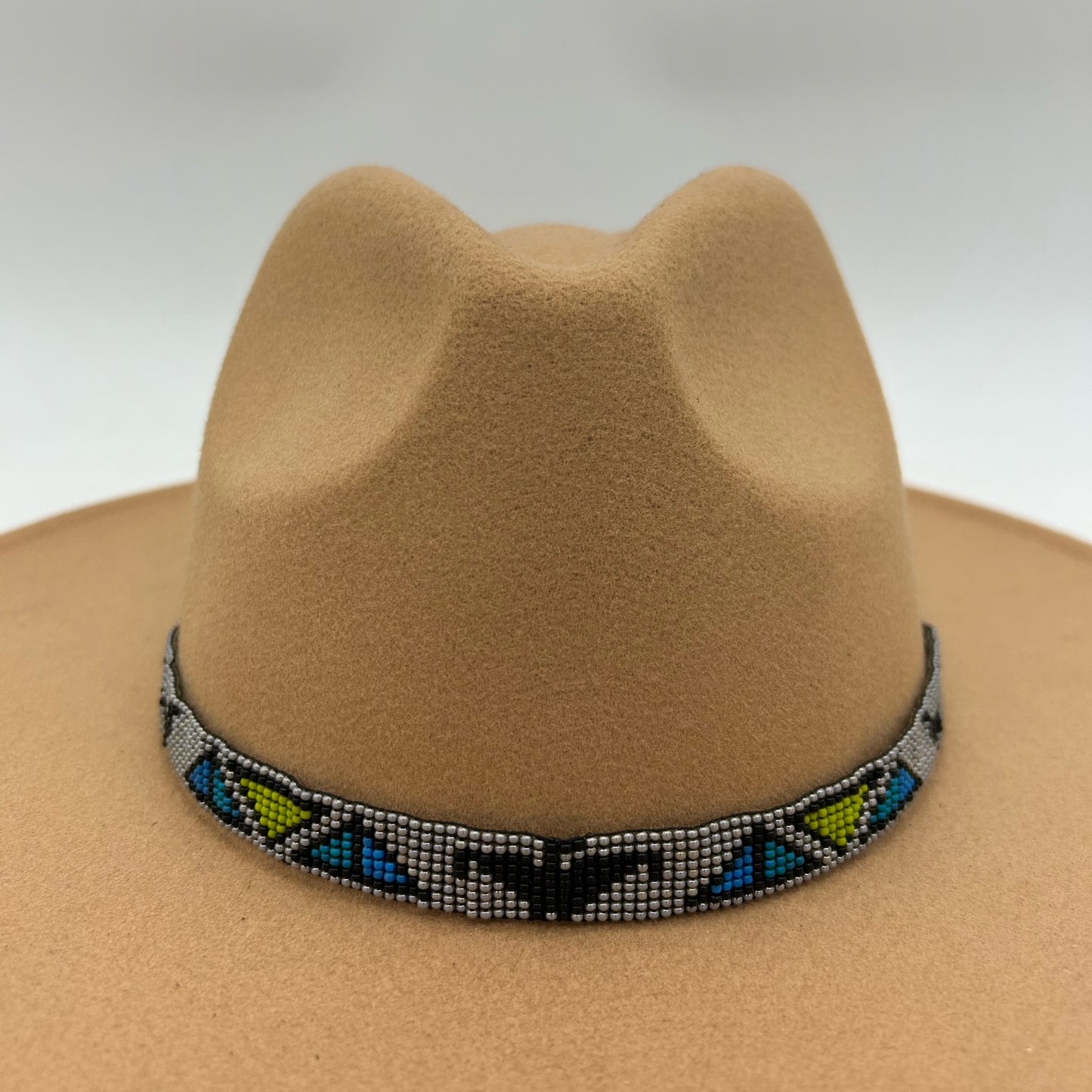 Camille Moss ~ Beaded Hat Band, Thunderbird design, 24 1/2" x 1/2"