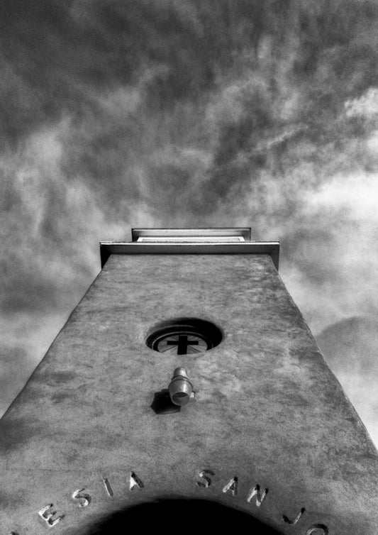 Dave Campbell ~ San Miguel Church Cerrillos NM, 27" x 22 3/4" x 1"