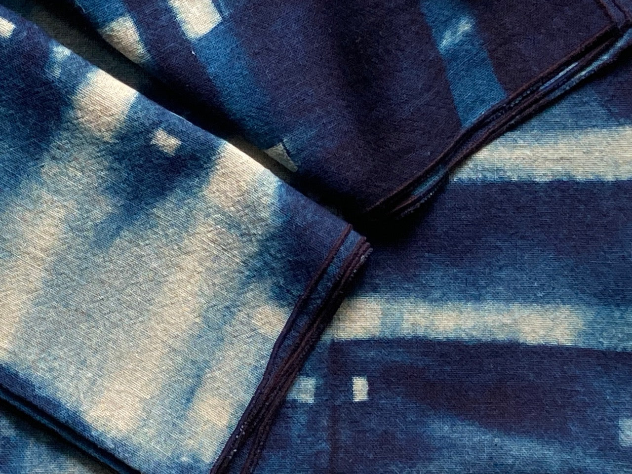 David Mendoza ~ Indigo Shibori Napkins, Set of 2, 21"