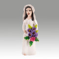 Irene Aguilar ~ Ceramic Bride and Groom, both 14" x 5" x 4"