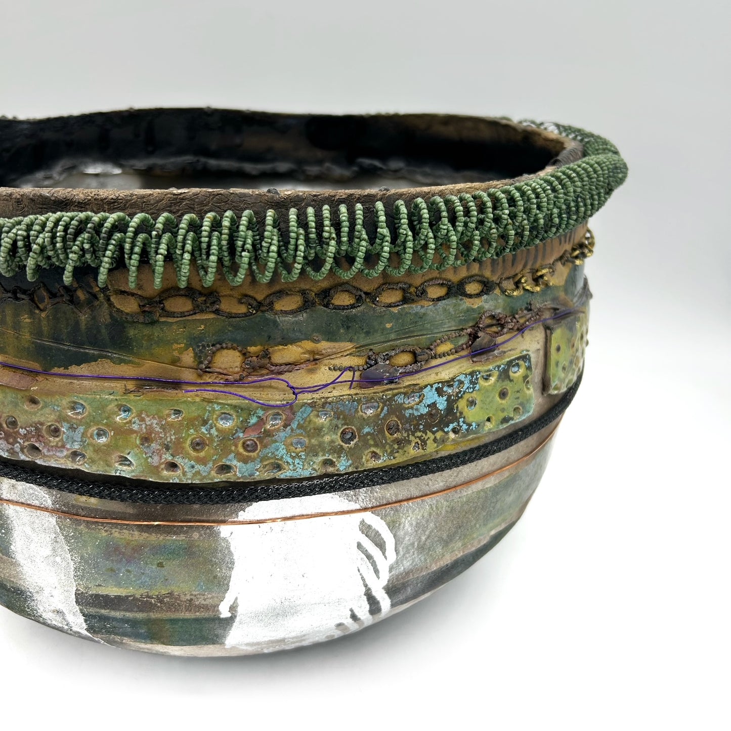 Suzanne Vilmain ~ "Basket with Enso", 9" x 13 1/4" x 14"