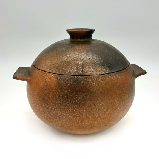 Lorenzo Mendez ~ 4 1/4 Quart Mica Casserole Style Pot, 8 1/8" x 11" x 9 5/8"