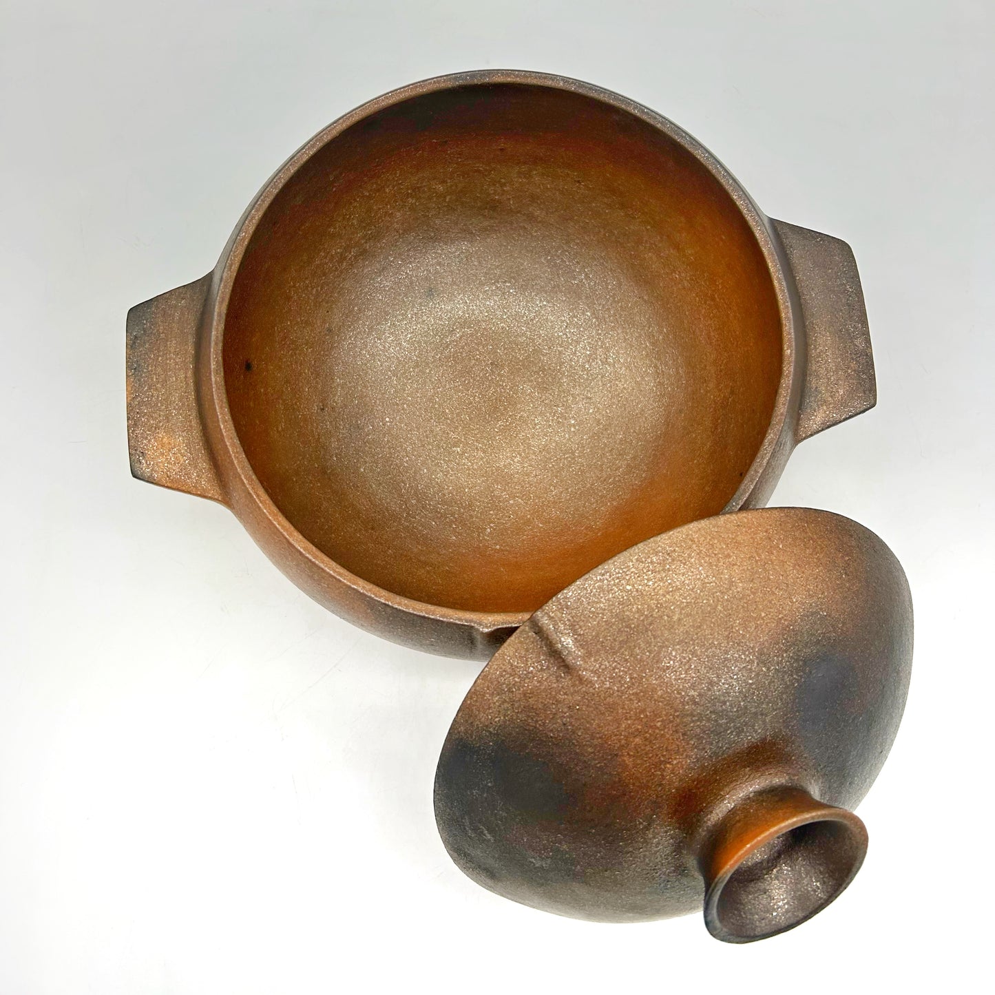 Lorenzo Mendez ~ 4 1/4 Quart Mica Casserole Style Pot, 8 1/8" x 11" x 9 5/8"