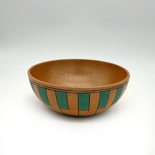 Lorenzo Mendez ~  1 3/4 Quart Painted Cazuela Bowl, 3" x 8 x 8"