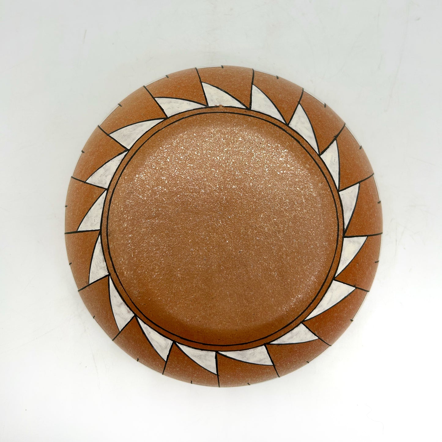 Lorenzo Mendez ~  1 3/4 Quart Painted Cazuela Bowl, 3" x 7 3/4 x 7 3/4"