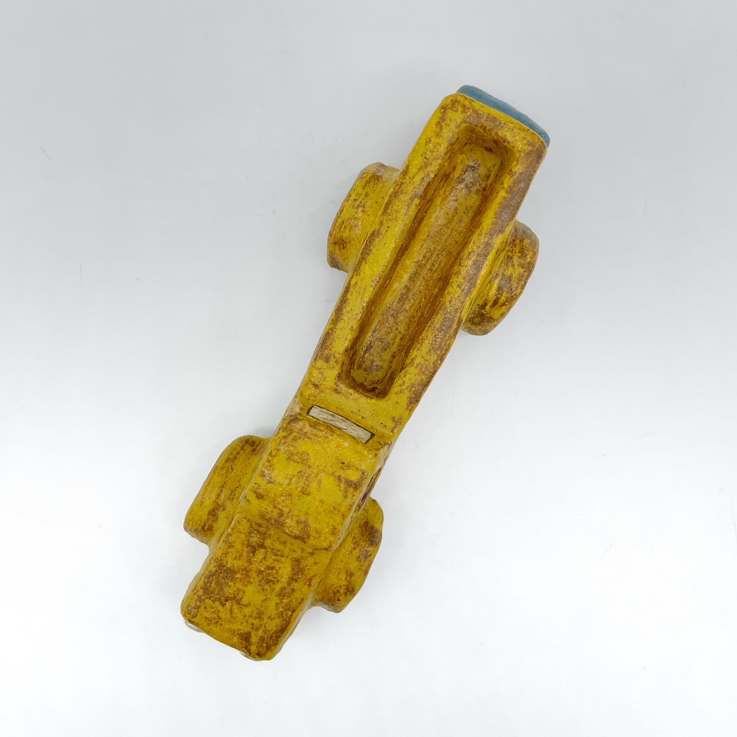 Lisa Smith ~ Yellow Truck with Foxes 2 1/2" x 7 1/2" x 2"