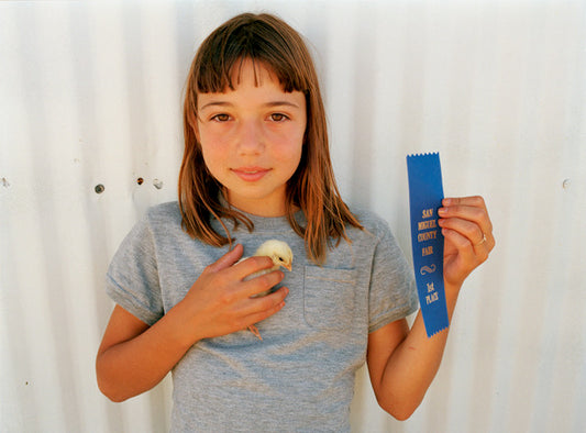Margaret Moore ~ "Girl with Chick" San Miguel County Fair, Las Vegas, 11" x 14"
