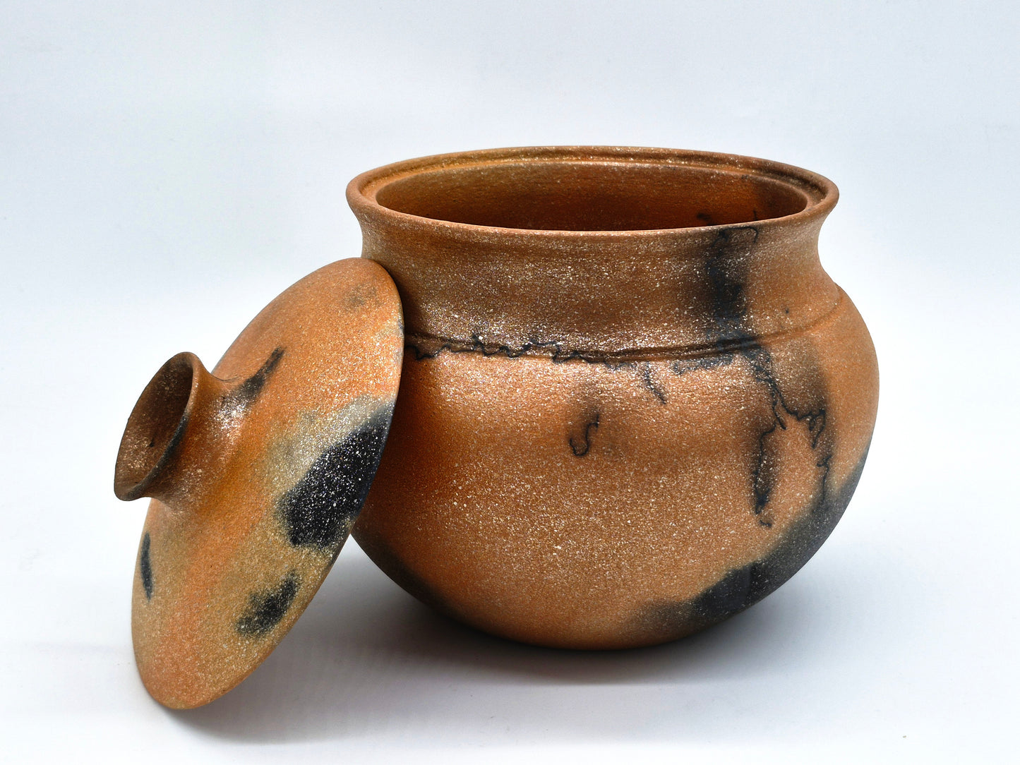 Rhonda Avidon ~ 4 1/4 Quart Mica Bean Pot, 9" x 9" x 8 1/4"