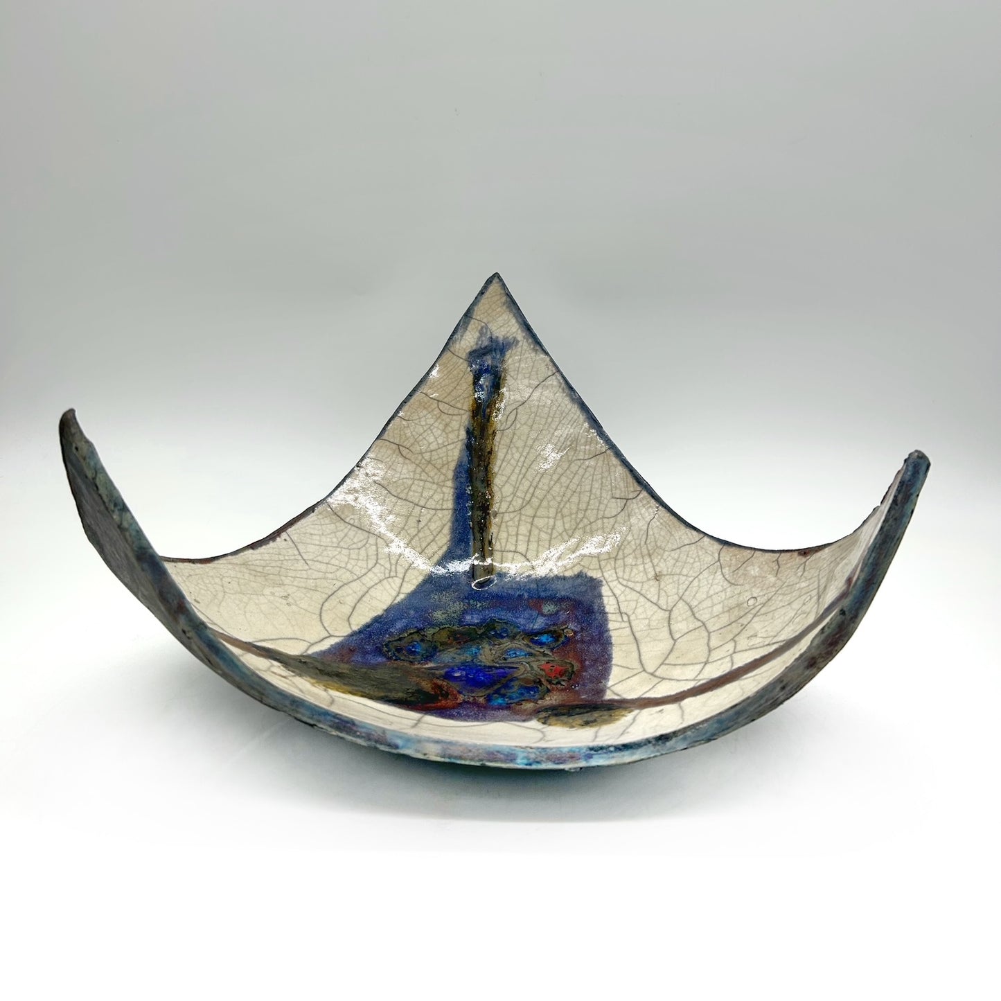 Suzanne Vilmain ~ "Triangle Meltdown", 7 1/4" x 12 1/2" x 12 1/2"