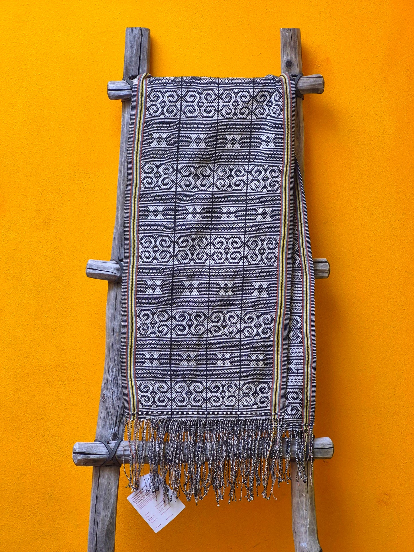Threads of Life ~ Hand Woven Natural Dye Ikat 54" x 13"
