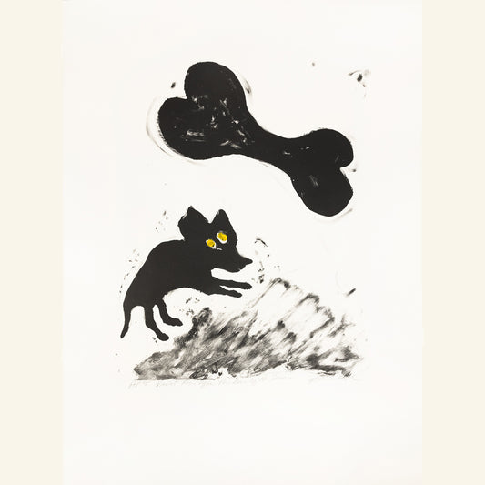 Katharine Kagel ~ Violet Runs After the Bone of her Dreams