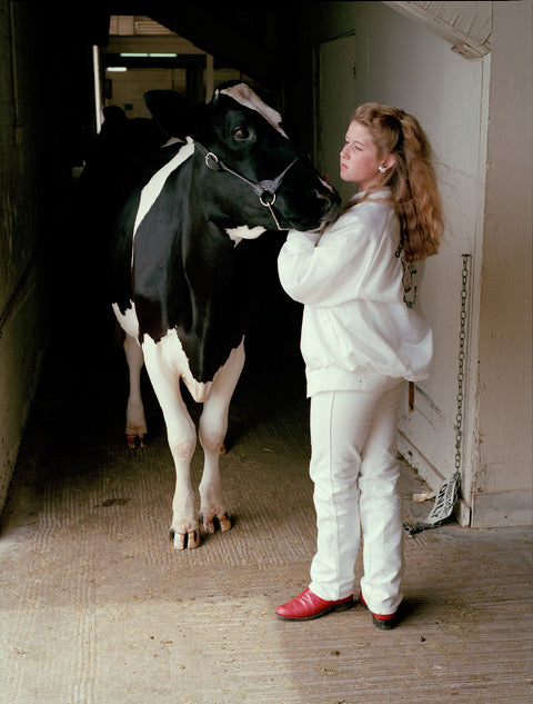 Margaret Moore ~ "Girl with Her Cow" AZ State Fair, 11" x 14"