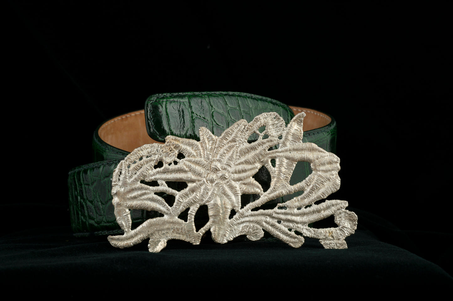 Mary Buck ~ Belle Star Lace Belt Buckle, Large, 2 1/2" x 4 1/2"