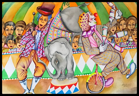 Leovigildo Martinez~ "Los Hermanos de Ana" 2020 Watercolor