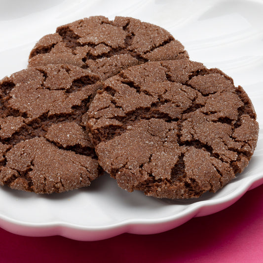 Chocolate Ginger Molasses Cookies, one dozen