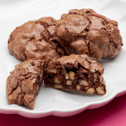 Chocolate Walnut Meringue Cookies (Gluten Free), one dozen