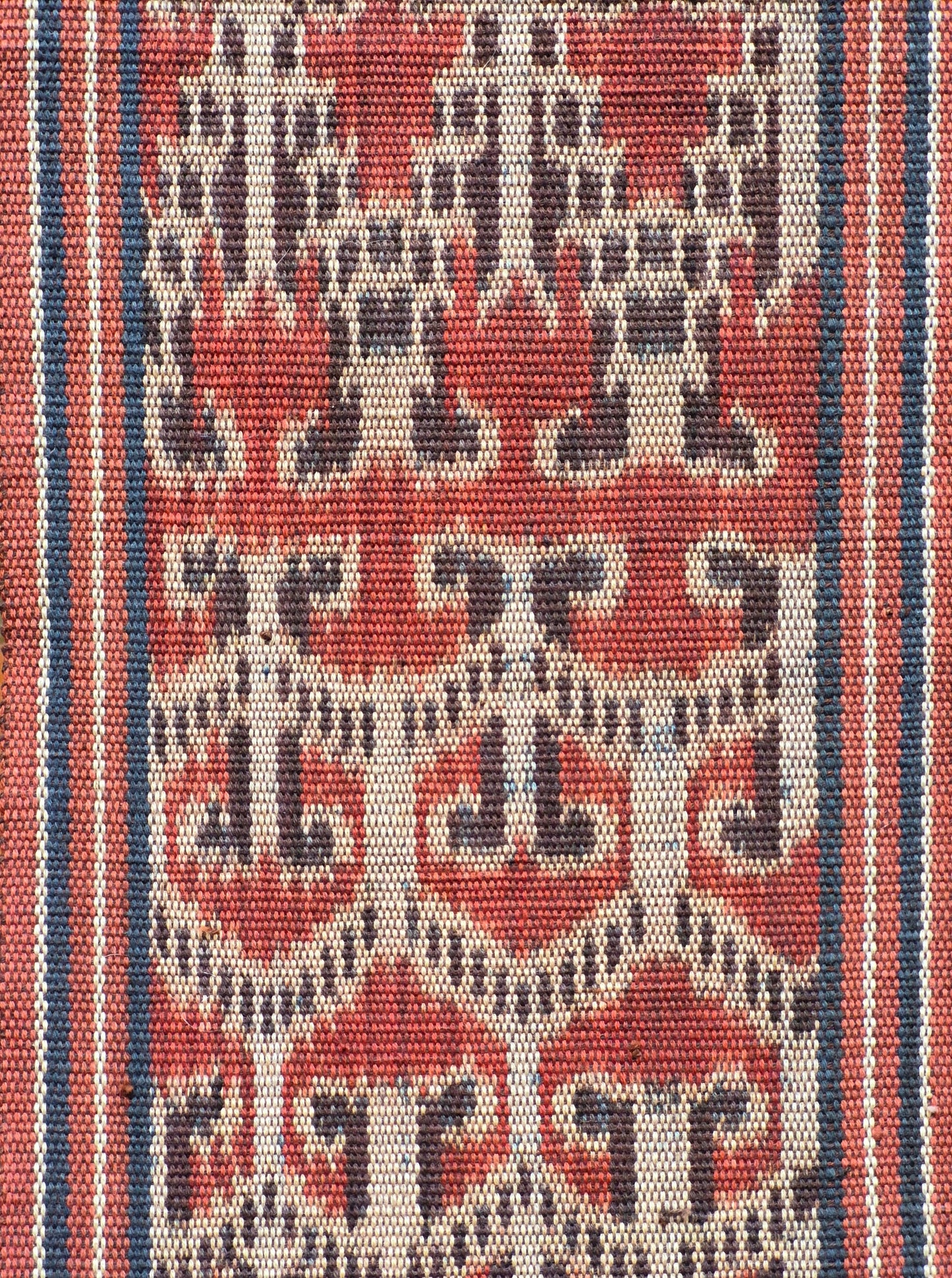 Threads of Life ~ Hand Woven Natural Dye Ikat   57" x 6 1/2"
