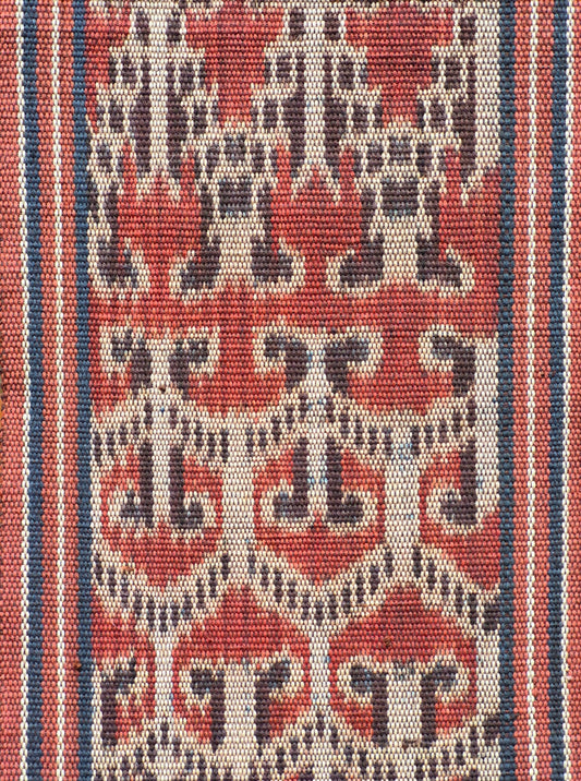 Threads of Life ~ Hand Woven Natural Dye Ikat   57" x 6 1/2"