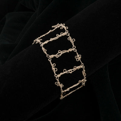 Mary Buck ~ Climbing Bracelet, 7" x 1 1/4"