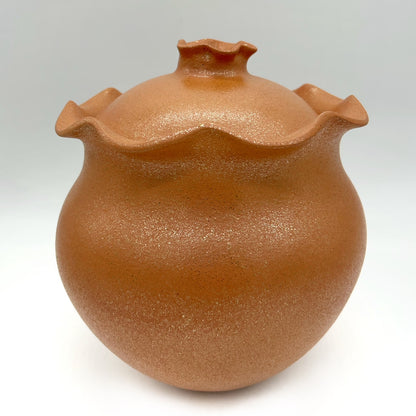 Andrea Byers ~  6 Quart Mica Tall Bean pot, 10 1/4" x 9 3/4" x 9 3/4"