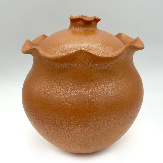 Andrea Byers ~  6 Quart Mica Tall Bean pot, 10 1/4" x 9 3/4" x 9 3/4"