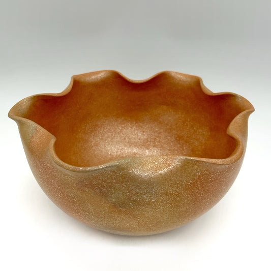 Andrea Byers ~ 4 1/2 Quart Open Bowl with Fluted Rim, 5 1/4" x 11 1/2 " x 11 1/2"