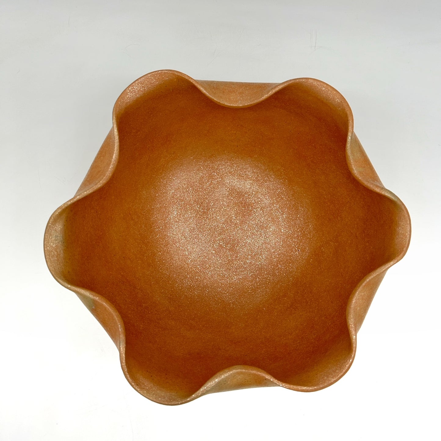 Andrea Byers ~ 4 1/2 Quart Open Bowl with Fluted Rim, 5 1/4" x 11 1/2 " x 11 1/2"