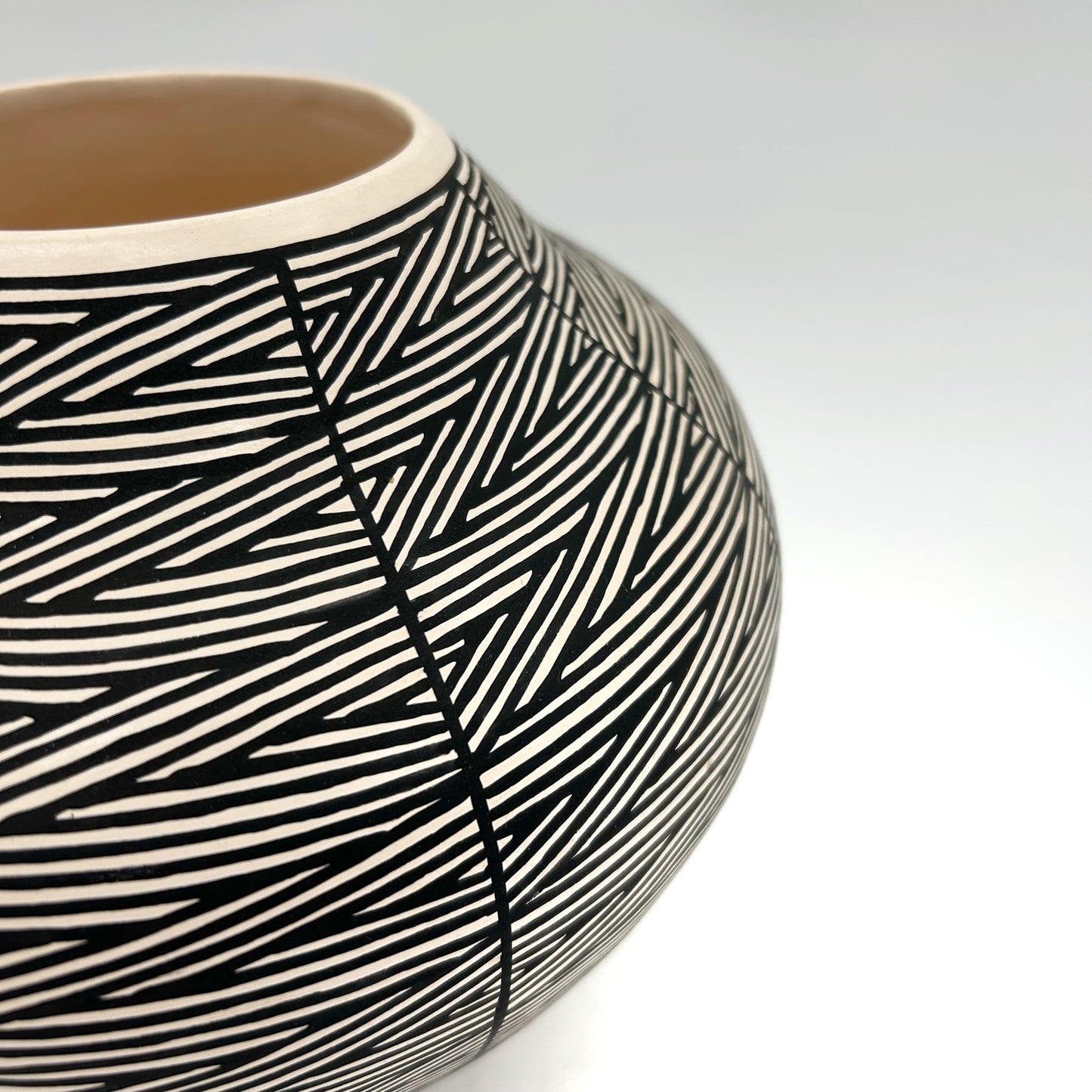 Acoma Pueblo - Ceramic Pot, 7" x 7 1/2"x 7 1/2"
