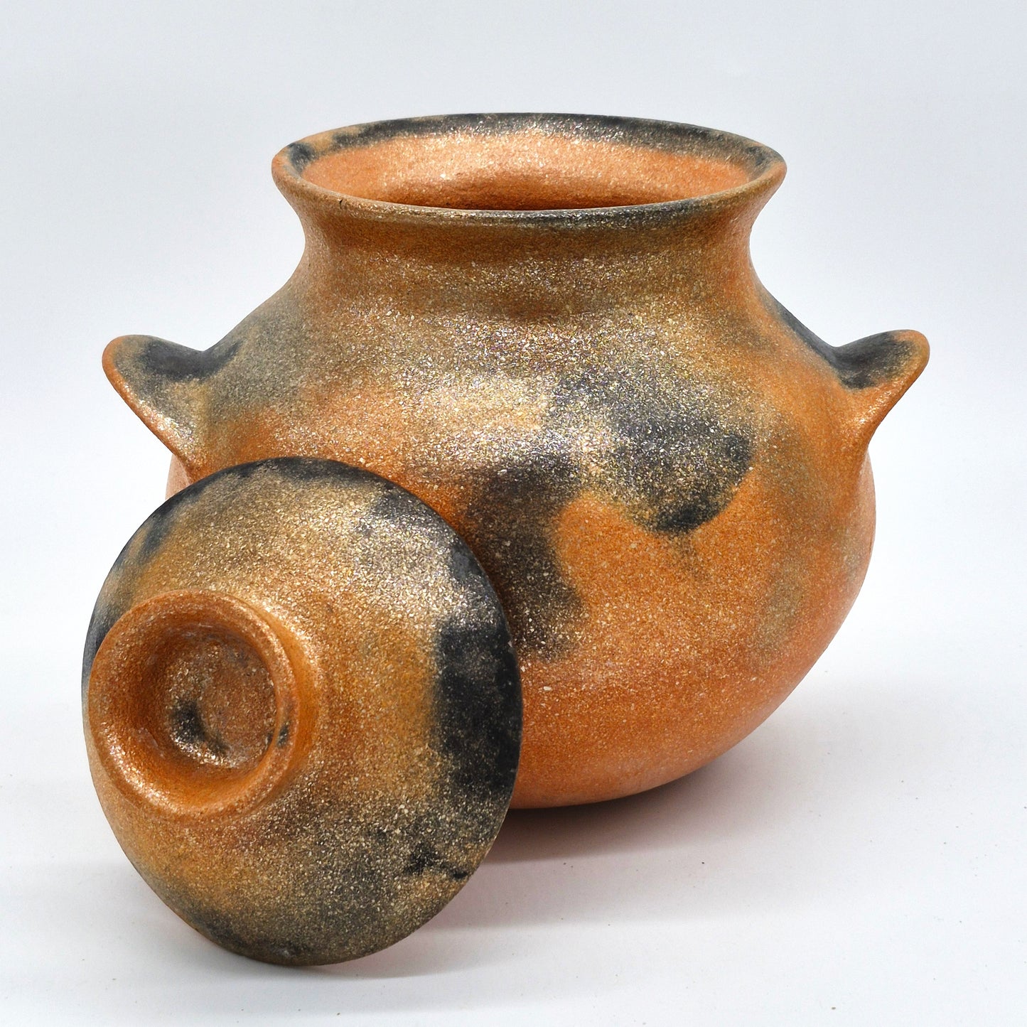 Ayeen Telopa ~ 2 1/4 Quart Traditional Bean Pot with Lid, 8 1/4" x 7 3/4" x 8 1/2"