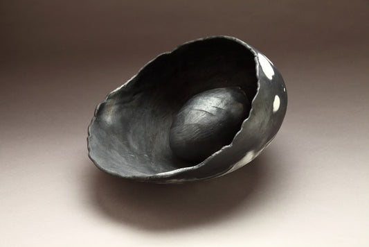 Bonnie Lynch ~ Spotted Shell with Cocoon, 9" x 11" x 14"