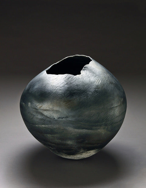 Bonnie Lynch ~ Dark Moon Vessel, 17" x 17" x 15"