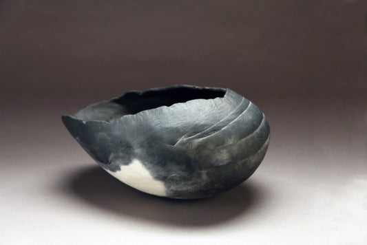 Bonnie Lynch ~ Shell Study with Lines, 9" x 14 1/2" x 11"