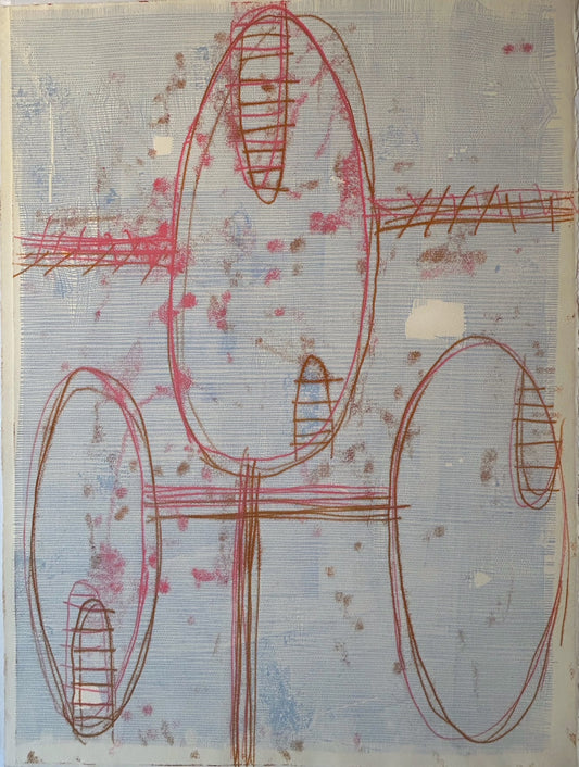 Bill Skrips ~ "Habitats" Painting, 22" x 30"