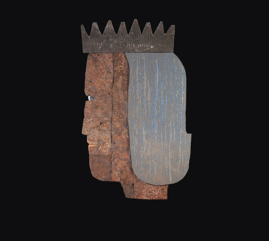 Bill Skrips ~ "Old King" Wall hanging, 14.5" x 8.5" x 1.5"
