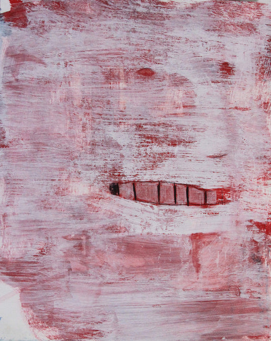 Bill Skrips ~ "Smeared" Painting, 12" x 9"