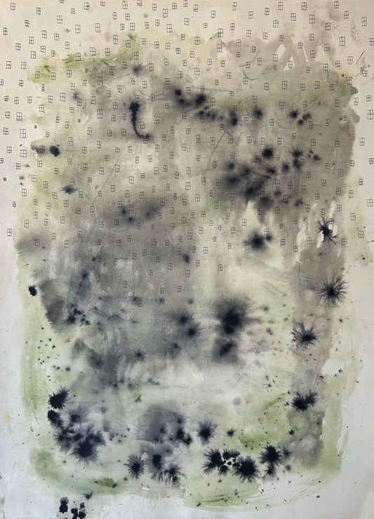 Bill Skrips ~ "Windows" Painting, 22" x 30"