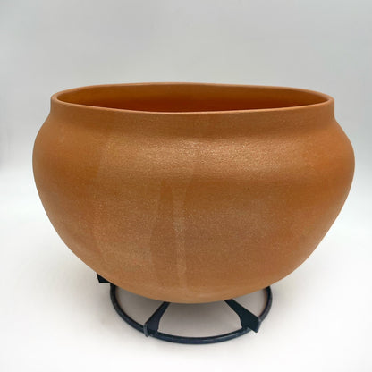 Clarence Cruz ~ 11 Quart Traditional Mica Bean pot, 8 3/4" x 13 1/2" x 13 1/2"