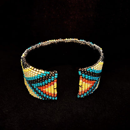 Camille Moss ~ Beaded Cuff, 7" x 2 3/4"
