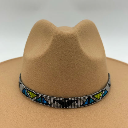 Camille Moss ~ Beaded Hat Band, Thunderbird design, 24 1/2" x 1/2"
