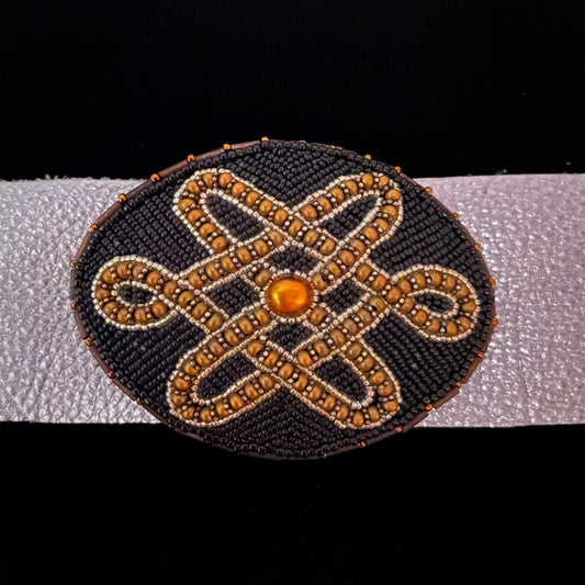 Camille Moss ~ Celtic Design Belt Buckle, 4" x 2 1/2"