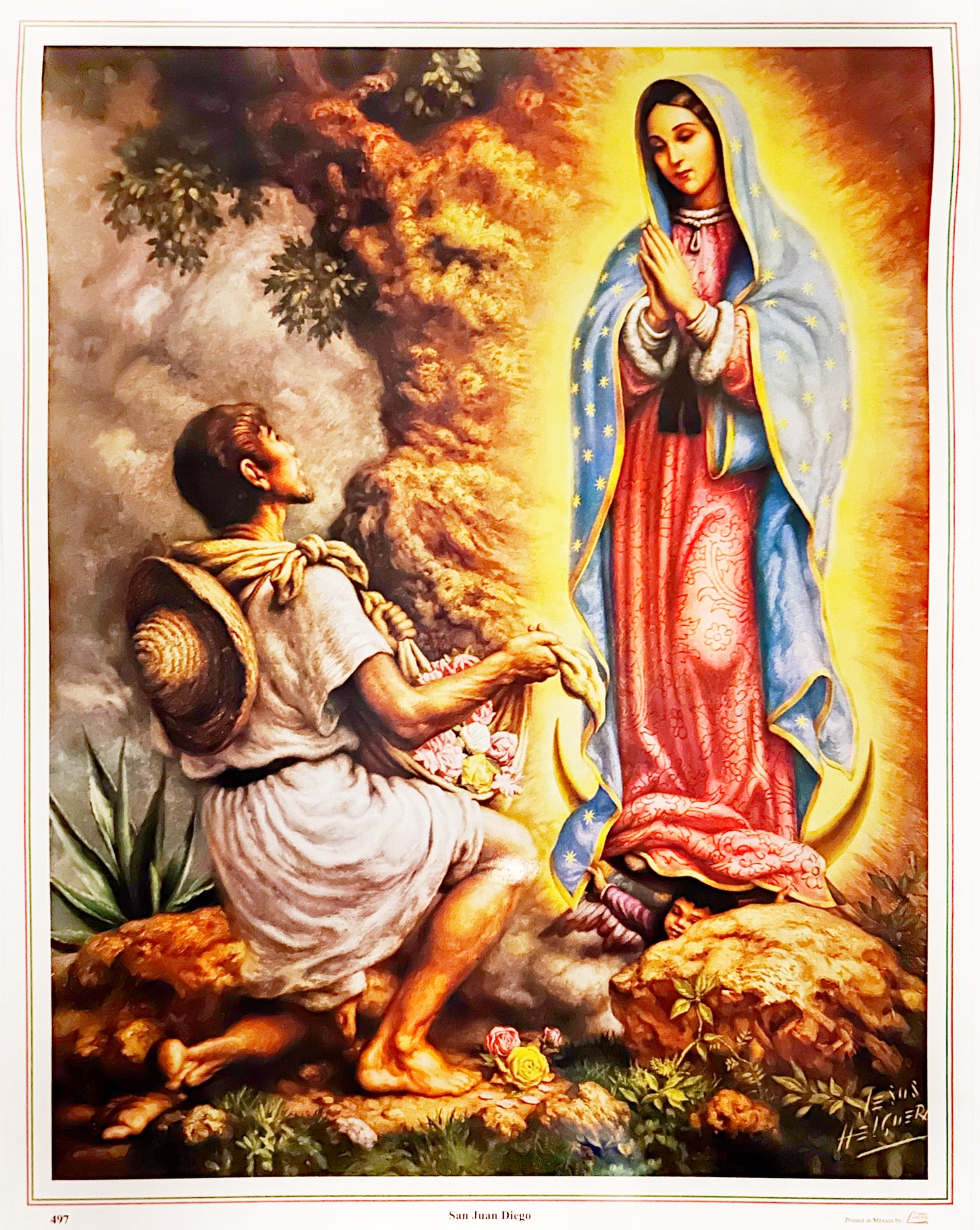 2026 Calendar San Juan Diego (with Virgin of Guadalupe)