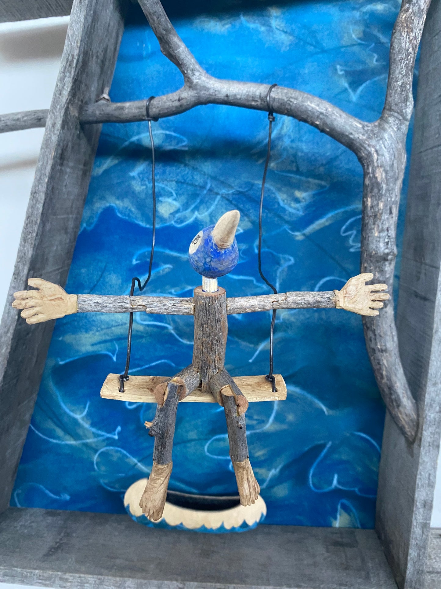 Chris Olson ~ Flying Tableau In collaboration with Gwyn Madeen, 22" x 20" x 11"