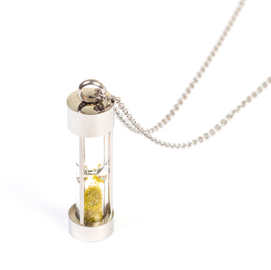 LeeAnn Herreid ~ Industrial Diamond Dust Hourglass Necklace