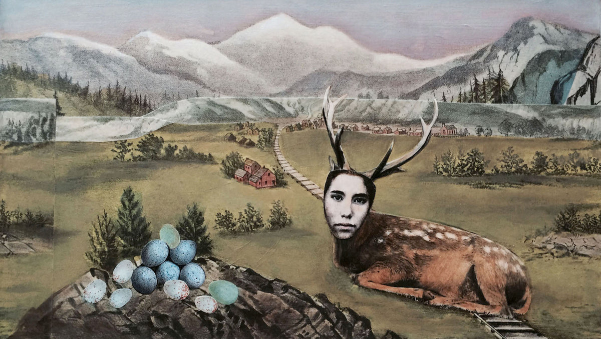 Suzanne Sbarge ~ Deer II, 7.75" x 13.25"