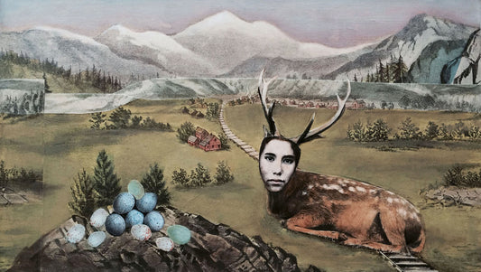Suzanne Sbarge ~ Deer II, 7.75" x 13.25"