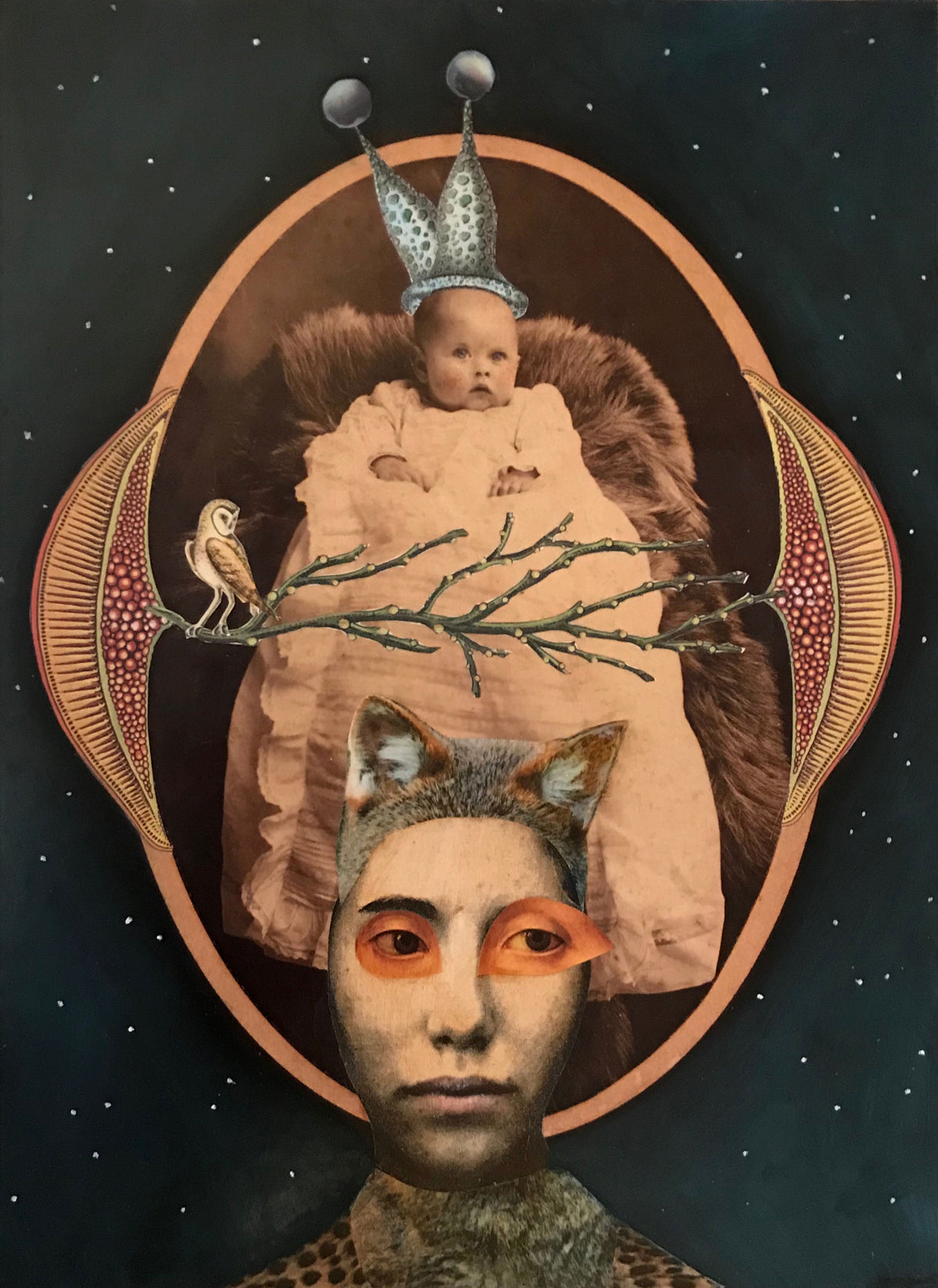 Suzanne Sbarge ~ Head Dress, 14" x 10"