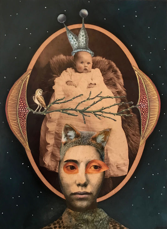 Suzanne Sbarge ~ Head Dress, 14" x 10"